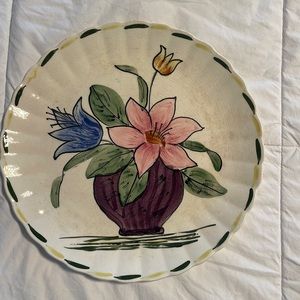 Blue ridge vintage hand painted plate chip pictured